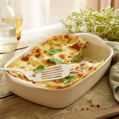 Emile Henry 29650 Krem 30x19 cm Dikdörtgen Fırın Kabı - EMİLE HENRY