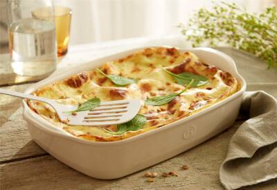 Emile Henry 29652 36x23 Krem Dikdörtgen Fırın Kabı - EMİLE HENRY