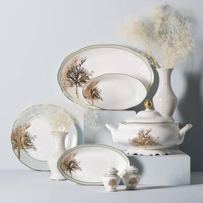 Jumbo 500.01.01.2869 Daphne 60 Parça 12 Kişilik Bone Yemek Takımı - JUMBO (1)