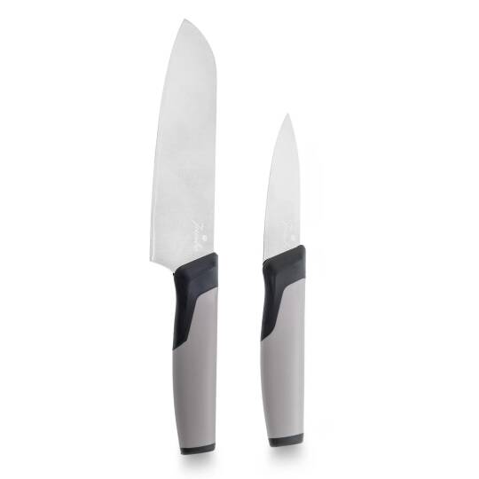 Jumbo Smart Grey Kesme Tahtası ve 2'li Bıçak Seti - JUMBO (1)