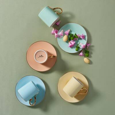 Jumbo Soft Mix 4 Kişilik Kahve Fincan Takımı - JUMBO