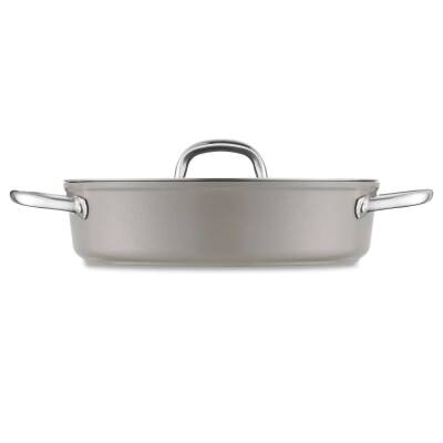 Jumbo Swiss Crystal Bej Basık Tencere 26 cm - JUMBO (1)