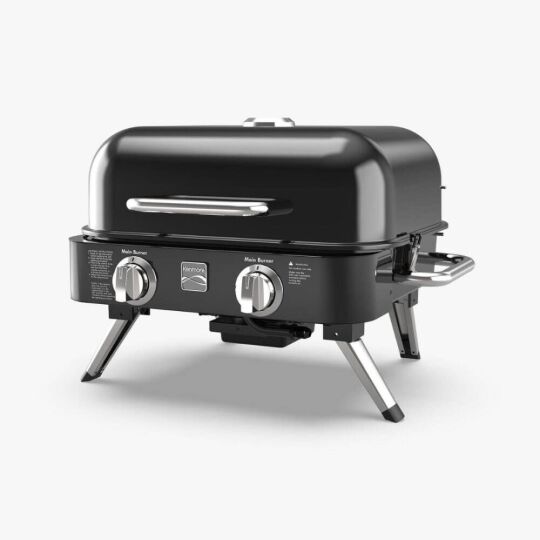 Kenmore KT-R40003-BK Gazlı 2 Ocaklı Masa Üstü Barbekü – Siyah - KENMORE