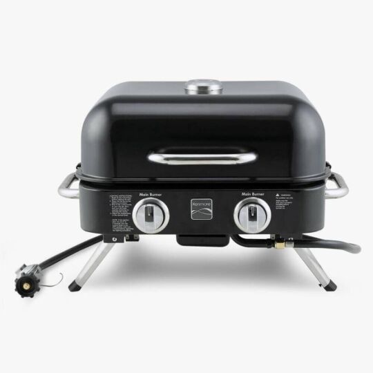 Kenmore KT-R40003-BK Gazlı 2 Ocaklı Masa Üstü Barbekü – Siyah - KENMORE (1)