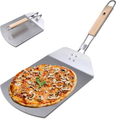 MasterPro BGMP-4871 Paslanmaz Çelik Pizza Küreği 57,8x24,2x3,4 cm - MASTERPRO
