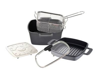 MasterPro BGMP-8070 5'li Döküm Alüminyum Kızartma ve Pişirme Seti - MASTERPRO (1)