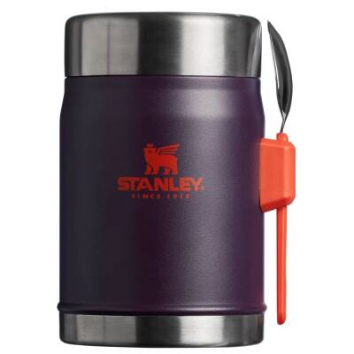 Stanley Classic Paslanmaz Çelik Mor Yemek Termosu Kaşıklı 0.40L - Stanley