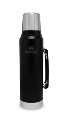 Stanley Klasik Vakumlu Paslanmaz Siyah Çelik Termos 1 Litre - STANLEY