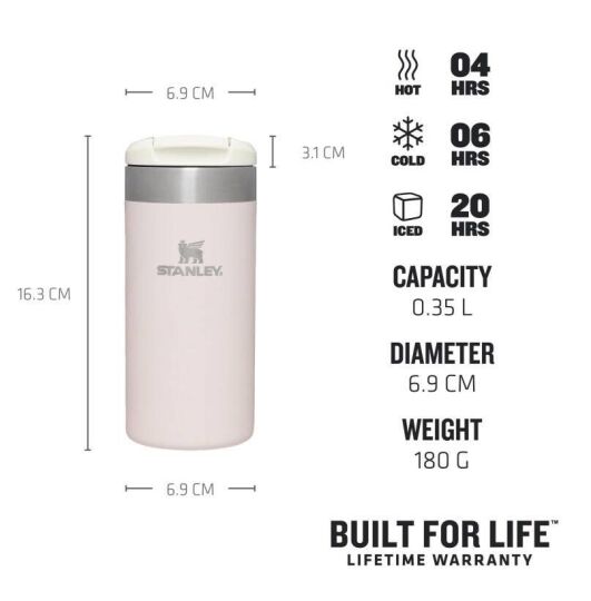 Stanley The AeroLight Transit Açık Pembe Termos Bardak 0.35 Lt - STANLEY