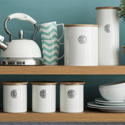 Typhoon Living Serisi Çay Saklama Kabı Krem - Typhoon (1)