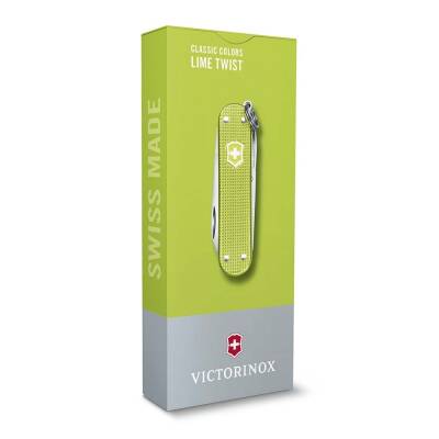 Victorinox 0.6221.241G Lime Twist Classic Alox Çakı - 4